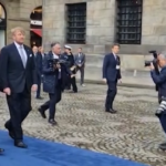 Mattarella, il presidente al Palazzo Reale di Amsterdam