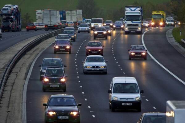 TRAFFIC ON M11 MOTORWAY NEAR HARLOW