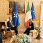 Ucraina, Meloni riceve Stoltenberg