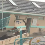 Florida, edificio semi-crollato per uragano Nicole