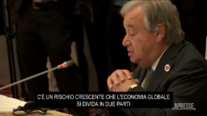 Onu, Guterres: “Rischio economia globale divisa in due”