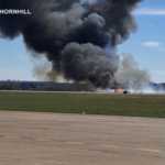 Dallas, incidente tra aerei: palla di fuoco in cielo