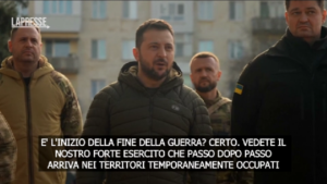 Zelensky a Kherson: “Pronti per la pace nel nostro Paese”