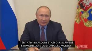 Ucraina, Putin: “Occidente vuole riscrivere la storia”