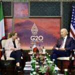 G20, colloquio Biden-Meloni: “Cooperazione su sfide globali”