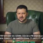 Ucraina, Zelensky: “Con nostra bandiera c’è libertà”