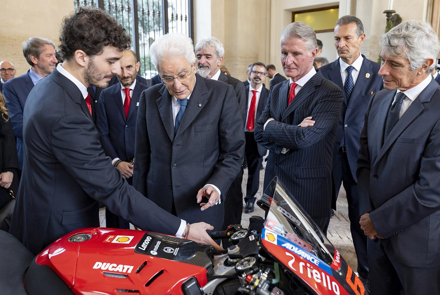 Moto Gp, Mattarella celebra Bagnaia e la Ducati Moto Gp, Mattarella celebra Bagnaia e la Ducati