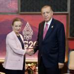 G20, Erdogan: “Dialogo positivo con Meloni”