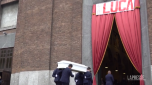 Milano, i funerali di Luca Marengoni