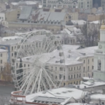 Ucraina, prima neve a Kiev