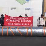 Cop27, la protesta degli attivisti per il clima
