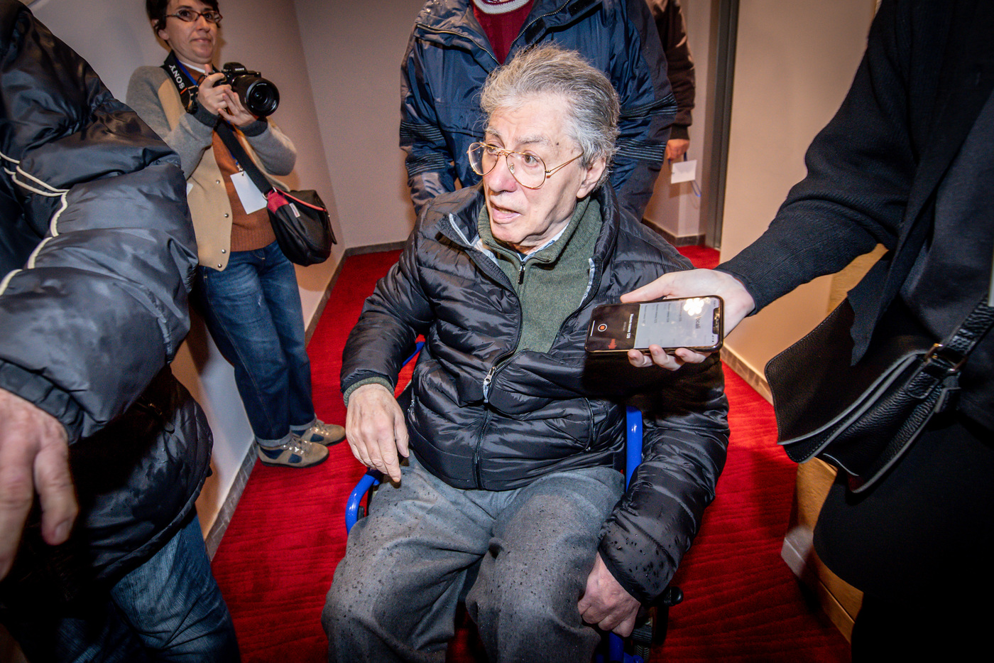 Bossi in ospedale