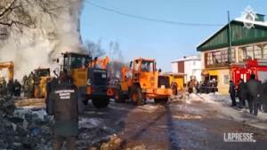 Russia, esplosione in condominio: 9 morti