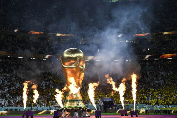 La cerimonia di apertura dei mondiali di calcio Qatar 2022