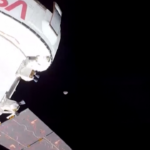 Spazio, la Luna vista dalla navicella Orion della Nasa