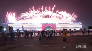 Qatar 2022, i fuochi d’artificio per la cerimonia d’apertura