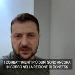 Ucraina, Zelensky: “Duri combattimenti nel Donetsk”