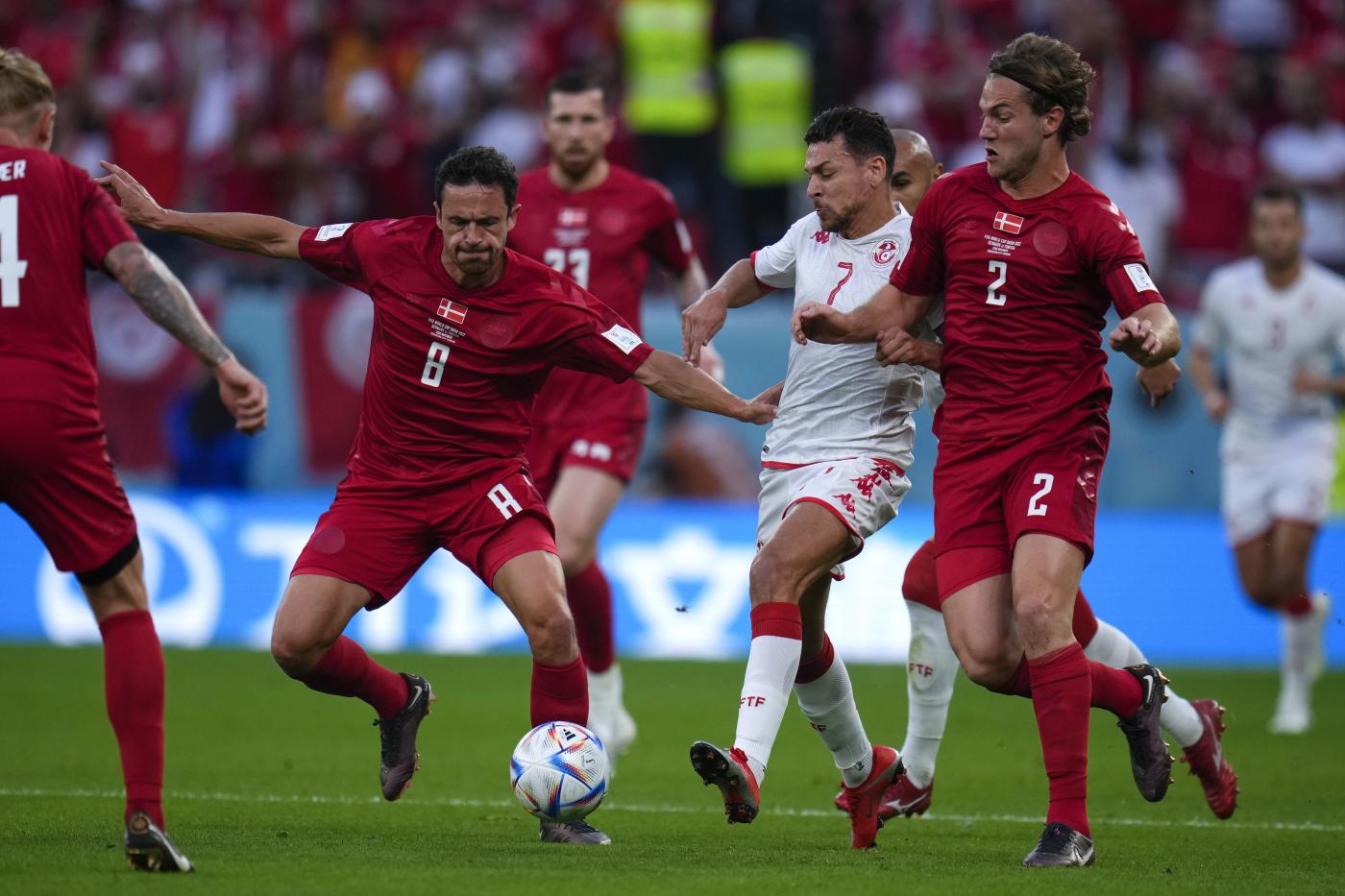 Qatar 2022, Danimarca-Tunisia finisce 0-0