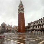 Venezia, piazza San Marco dopo il picco di marea