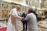Papa Francesco in Udienza ai Partecipanti alla partita amichevole di calcio tra la World Rom Organization e Fratelli tutti