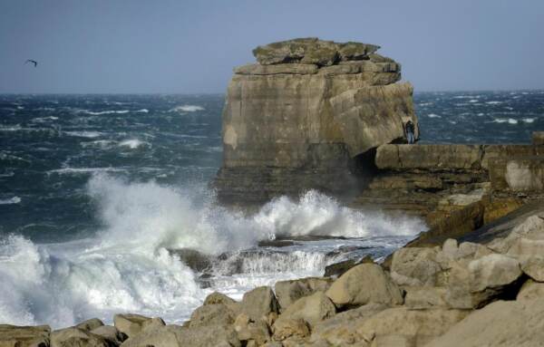 Maltempo in Inghilterra - Mari in burrasca vicino a Whitehaven