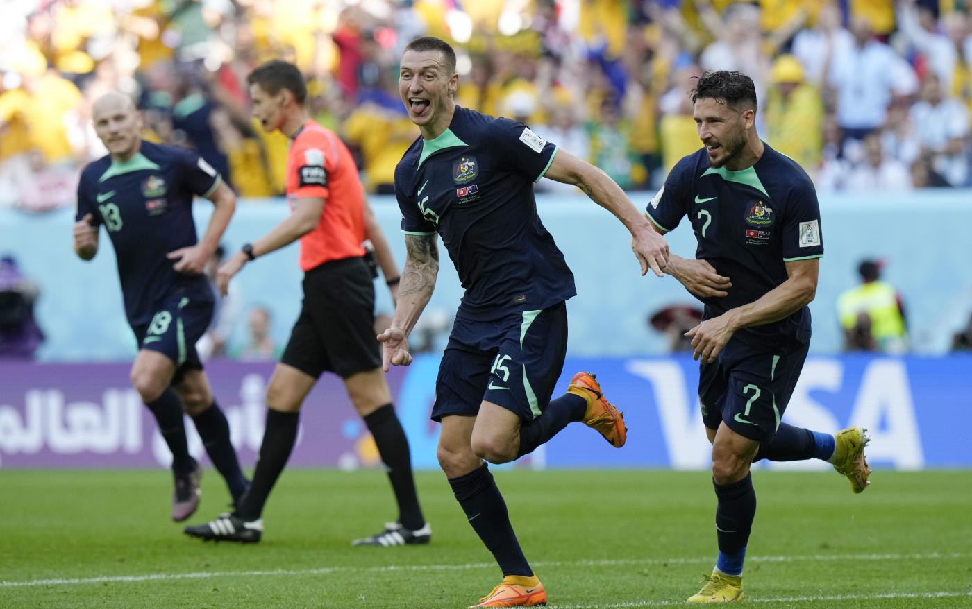 Qatar 2022, l’Australia batte la Tunisia 1-0