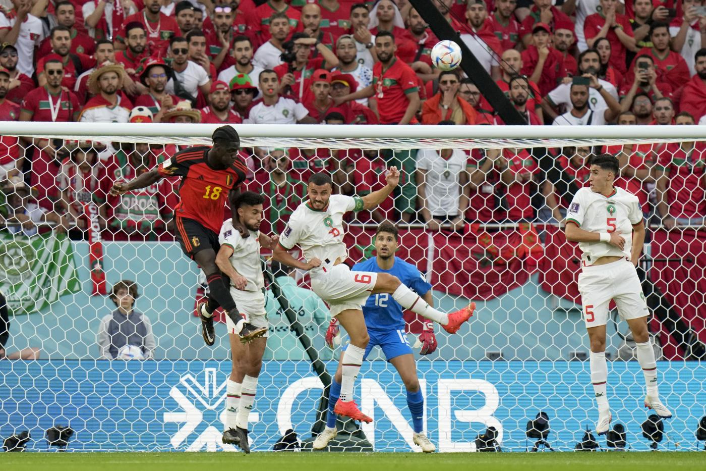 Belgio-Marocco 0-2, crollo diavoli rossi in Qatar Belgio-Marocco 0-2, crollo diavoli rossi in Qatar