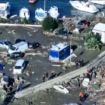 Ischia, il video della frana dall’elicottero