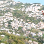 Ischia, i vigili del fuoco sorvolano la zona alluvionata