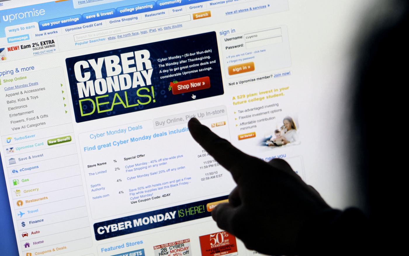 E’ il giorno del Cyber Monday E’ il giorno del Cyber Monday