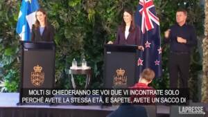 Sanna Marin vede Jacinda Adern, la domanda sessista del giornalista