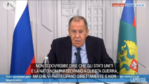 Ucraina, Lavrov: “Nato e Usa stanno partecipando attivamente a guerra”