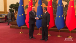 Cina, Charles Michel incontra Xi Jinping