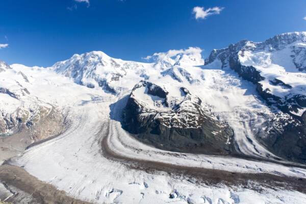 GORNERGRAT MOUNTAIN RANGE AND GORNER GLACIER (GORNERGLETSCHER)