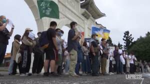 Taiwan, sostegno alle proteste anti-lockdown in Cina