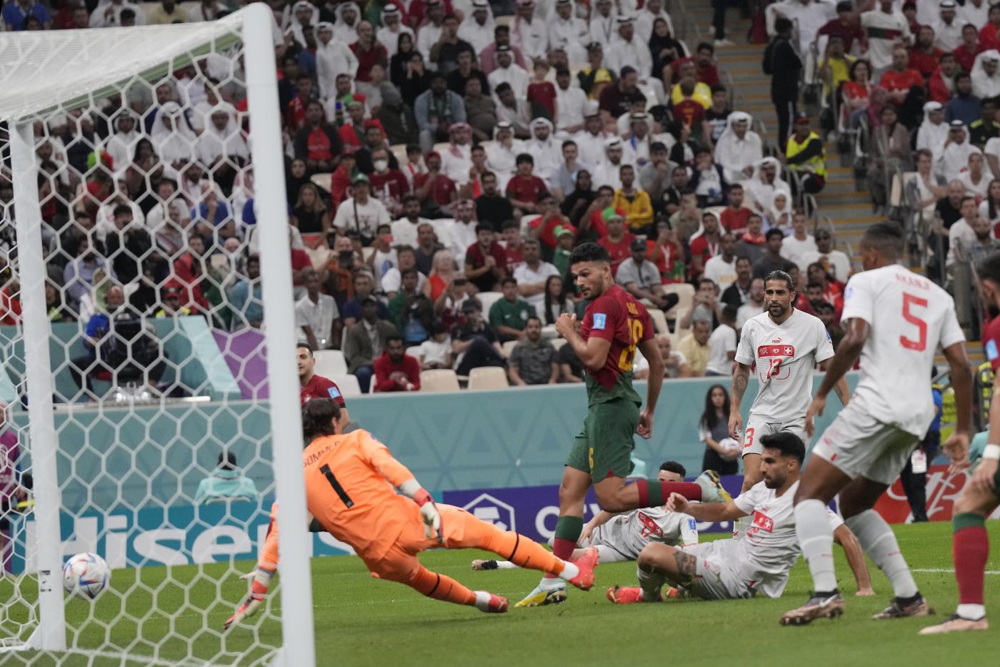 Portogallo-Svizzera 6-1, tripletta di Gonçalo Ramos