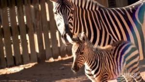 Torino, al Bioparco Zoom nasce primo cucciolo di zebra