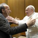 Papa Francesco incontra Roberto Benigni