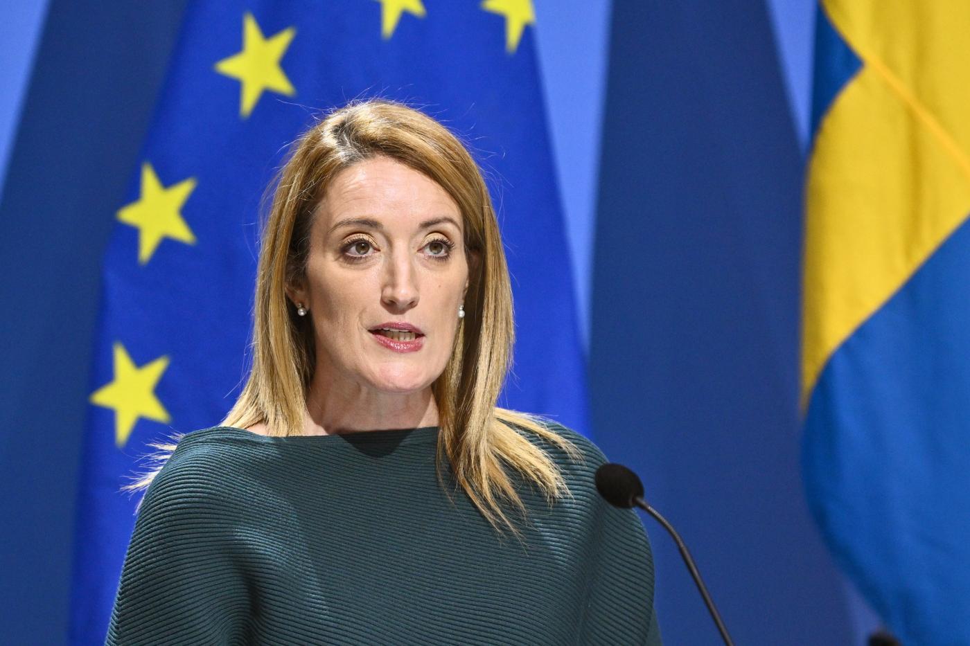 Ue, Metsola: “Europarlamento contro corruzione”