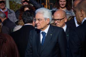 Il Presidente Mattarella arriva ad Onna