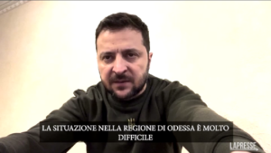 Ucraina, Zelensky: “Situazione molto difficile a Odessa”