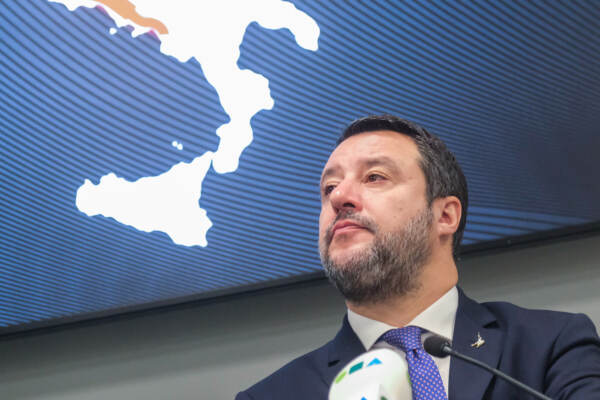 Matteo Salvini Ministro alle Infrastrutture interviene al convegno Le nuove sfide della UE