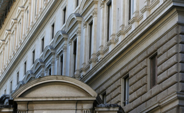 Roma Palazzo Koch, sede della Banca d'Italia, in Via Nazionale