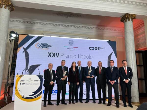 Italia-Spagna, ad Fs Ferraris e ad Endesa Bogas ricevono premio Tiepolo