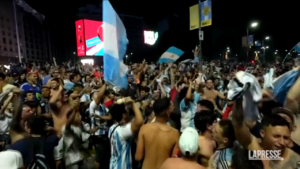Argentina-Croazia, Buenos Aires esplode di gioia