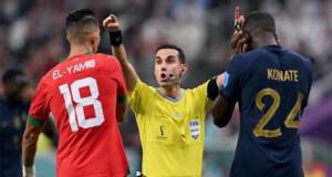 Mondial-2022 : la Fédération marocaine conteste l’arbitrage du match Maroc-France