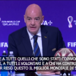Qatar 2022, Infantino: “Miglior Mondiale di sempre”
