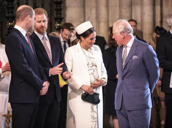 LA FAMIGLIA REALE INGLESE A WESTMINSTER ABBEY A LONDRA