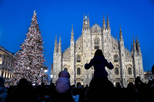 Alberi di Natale in centro a Milano