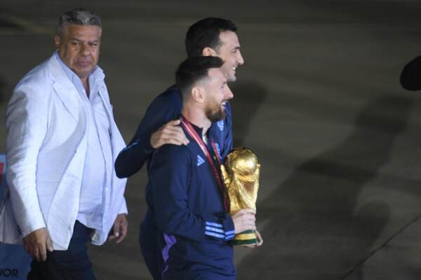 Arrivo della nazionale argentina a Buenos Aires